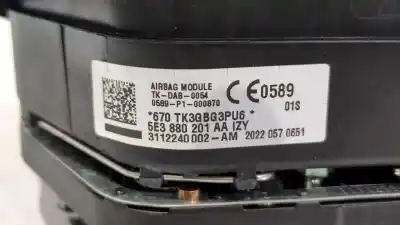 Peça sobressalente para automóvel em segunda mão kit airbag por skoda octavia iv (nx3, nn3) 2.0 tdi referências oem iam 5e4857007f 5e3880201aa 5e3880204e