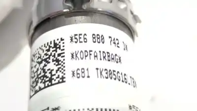Peça sobressalente para automóvel em segunda mão kit airbag por skoda octavia iv (nx3, nn3) 2.0 tdi referências oem iam 5e4857007f 5e3880201aa 5e3880204e