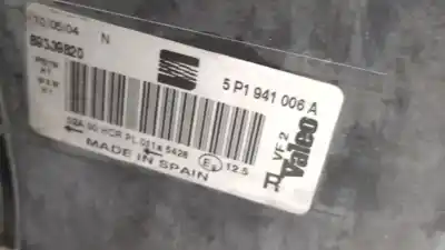 Second-hand car spare part right headlight for seat altea (5p1) 1.9 tdi oem iam references 5p1941006a 5p1 941 006 a 