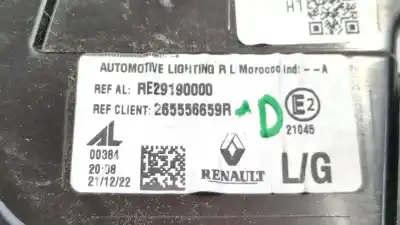 Second-hand car spare part interior left tailgate light for renault austral e-tech 200 hybrid oem iam references 265556659r re29190000 
