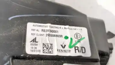 Second-hand car spare part interior rear right light for renault austral e-tech 200 hybrid oem iam references 265506803r re29190001 
