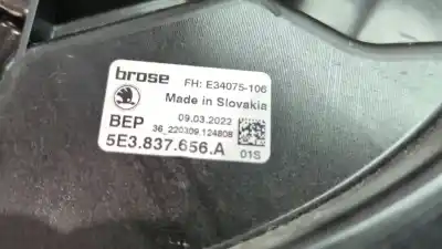 Автозапчастина б/у регулятор переднього правого скла для skoda octavia iv (nx3, nn3) 2.0 tdi посилання на oem iam 5e3837656a 5e3 837 656 a 