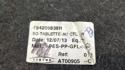 Pièce détachée automobile d'occasion plage arrière pour renault captur i (j5_, h5_) 1.5 dci 90 références oem iam 794208838r  