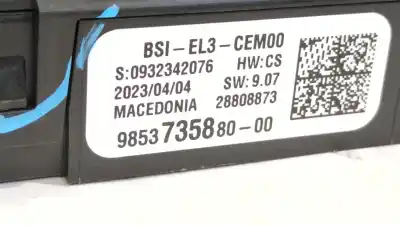 Second-hand car spare part bsi control unit for citroen berlingo (er_, ec_) e-berlingo oem iam references 9853735880 bsiel3cem00 985373588000