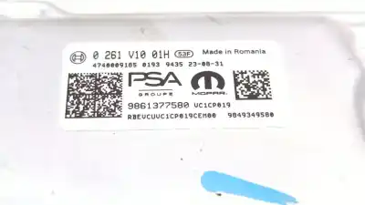 Автозапчасти б/у блок управления двигателем за citroen berlingo (er_, ec_) e-berlingo ссылки oem iam 9861377580  