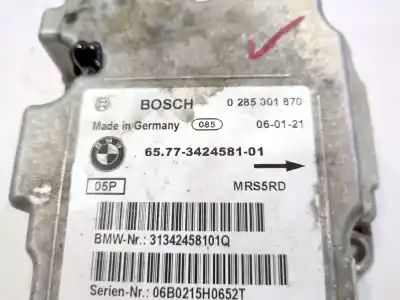 Peça sobressalente para automóvel em segunda mão centralina de airbag por bmw x3 (e83) 2.0 d referências oem iam 65773424581 bosch 0 285 301 870 31342458101q