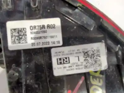 Second-hand car spare part right tailgate light for kia ceed (cd) 1.0 t-gdi oem iam references 92402j7050  