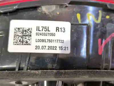 Second-hand car spare part interior left tailgate light for kia ceed (cd) 1.0 t-gdi oem iam references 92403j7050  