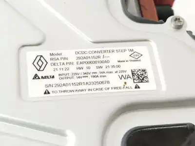 Pezzo di ricambio per auto di seconda mano investitore per renault austral e-tech 200 hybrid riferimenti oem iam 292a01152r  eap00600100a0