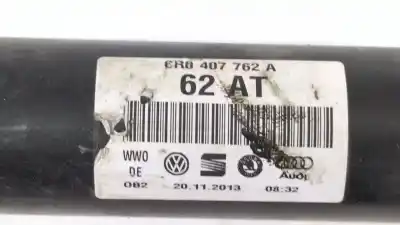 Автозапчастина б/у передня права трансмісія для seat leon (5f1) 1.6 tdi посилання на oem iam 6r0407762a 6r0 407 762 a 