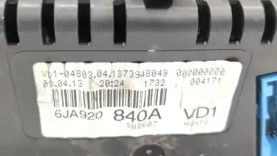 Автозапчастина б/у панель інструментів для seat toledo iv (kg3) 1.6 tdi посилання на oem iam 6ja920840a  