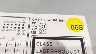 Second-hand car spare part audio system / radio cd for seat toledo iv (kg3) 1.6 tdi oem iam references 6ja035186 6ja 035 186 7640288366