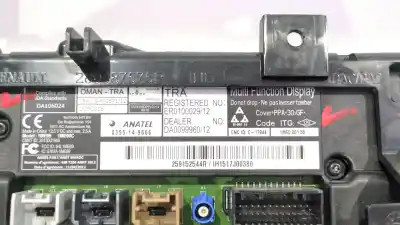 Peça sobressalente para automóvel em segunda mão display gps / multimídia por renault captur i (j5_, h5_) 0.9 tce 90 referências oem iam 2591522544r   Peça sobressalente para automóvel em segunda mão display gps / multimídia por renault captur i (j5_, h5_) 0.9 tce 90 referências oem iam 2591522544r