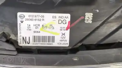 Автозапчастина б/у ліва фара для renault captur i (j5_, h5_) 0.9 tce 90 посилання на oem iam 260606152r   Автозапчастина б/у ліва фара для renault captur i (j5_, h5_) 0.9 tce 90 посилання на oem iam 260606152r