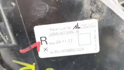 Автозапчасти б/у правый задний фонарь за renault captur i (j5_, h5_) 0.9 tce 90 ссылки oem iam 265506738r   Автозапчасти б/у правый задний фонарь за renault captur i (j5_, h5_) 0.9 tce 90 ссылки oem iam 265506738r