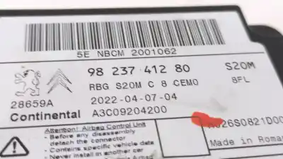 Автозапчасти б/у блок управления подушками безопасности за peugeot rifter 1.6 hdi 92 ссылки oem iam 9823741280  