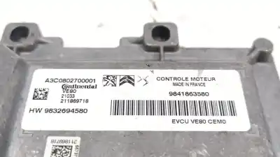 Second-hand car spare part ecu engine control for peugeot rifter e-rifter oem iam references 9841863580 9832694580 a3c0802700001