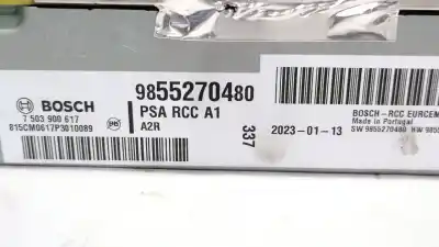 Second-hand car spare part audio system / radio cd for peugeot rifter e-rifter oem iam references 9855270480 7503900617 psarcca1