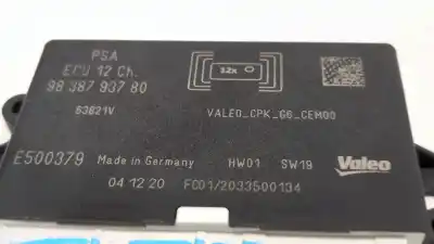 Second-hand car spare part electronic module for peugeot rifter e-rifter oem iam references 9838793780 98 387 937 80 e500379