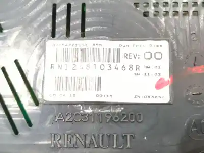 Second-hand car spare part dashboard for renault megane iii fastback (bz0/1_, b3_) 1.5 dci (bz09, bz0d, bz1w, bz29, bz14) oem iam references 248103468r  