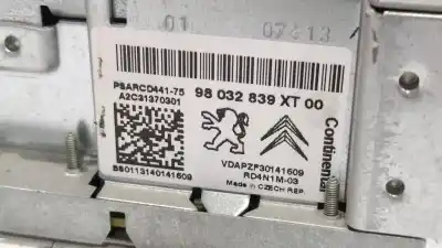 Автозапчастина б/у аудіо система / радіо cd для citroen berlingo multispace (b9) 1.6 hdi 90 посилання на oem iam 98032839xt 98032839xt00 a2c31370301