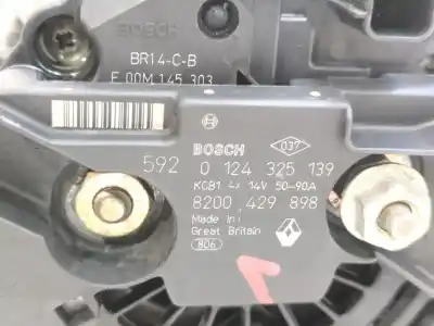 Second-hand car spare part alternator for renault modus / grand modus (f/jp0_) 1.2 (jp0c, jp0k, fp0c, fp0k, fp0p, jp0p, jp0t) oem iam references 8200429898  bosch 592 0 124 325 139
