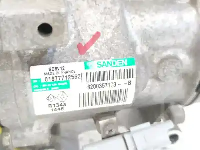 Second-hand car spare part air conditioning compressor for renault modus / grand modus (f/jp0_) 1.2 (jp0c, jp0k, fp0c, fp0k, fp0p, jp0p, jp0t) oem iam references 8200357173b  sanden 01877712562