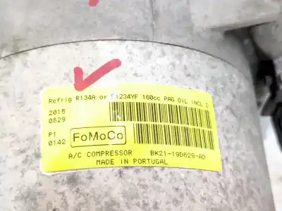 Peça sobressalente para automóvel em segunda mão compressor de ar condicionado a/a a/c por ford transit v363 furgón (fcd, fdd) 2.2 tdci referências oem iam bk2119d629ad bk21-19d629-ad bk21 19d629ad
