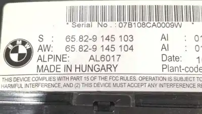 Second-hand car spare part multifunction display for bmw 5 (e60) 525 d oem iam references 65829145103  