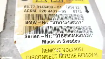 Second-hand car spare part airbag control unit for bmw 5 (e60) 525 d oem iam references 6577914540001  