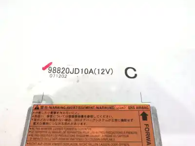 Автозапчасти б/у блок управления подушками безопасности за nissan qashqai / qashqai +2 i (j10, nj10, jj10e) 1.5 dci ссылки oem iam 98820jd10a  