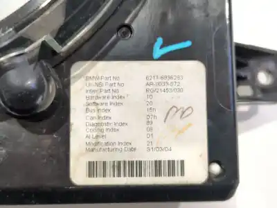 Pezzo di ricambio per auto di seconda mano pannello degli strumenti per mini mini (r50, r53) one riferimenti oem iam 62116936283  