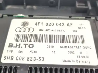 Second-hand car spare part climate control for audi a6 c6 (4f2) 2.0 tdi oem iam references 4f1820043af  