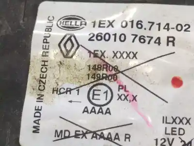 Автозапчастина б/у права фа для renault captur ii (hf_) e-tech 145 (hfmu) посилання на oem iam 260107674r 1ex01671402es 