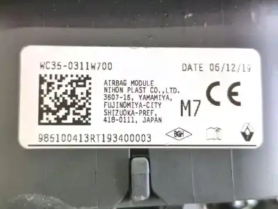 Автозапчастина б/у комплект подушки безпеки для renault arkana i (lcm_, ldn_) 1.3 tce 160 (ldn1) посилання на oem iam 681001153r  