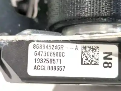 Автозапчастина б/у передній правий ремін безпеки для renault arkana i (lcm_, ldn_) 1.3 tce 160 (ldn1) посилання на oem iam 868845246r 647306900c 