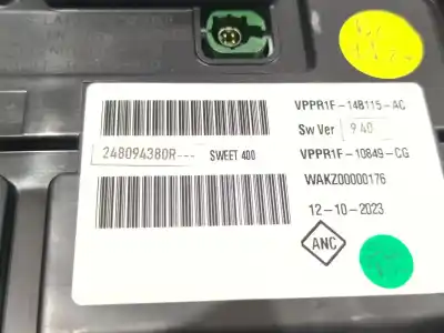 Pièce détachée automobile d'occasion compteur de vitesse tableau de bord pour renault captur ii (hf_) e-tech 145 (hfmu) références oem iam 248094380r wakz0000176 
