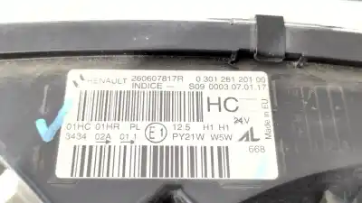 Автозапчасти б/у левая фара за renault captur i (j5_, h5_) 0.9 tce 90 ссылки oem iam 260607817r   Автозапчасти б/у левая фара за renault captur i (j5_, h5_) 0.9 tce 90 ссылки oem iam 260607817r