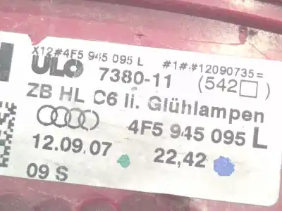 İkinci el araba yedek parçası sol kuyruk lambasi için audi a6 c6 (4f2) 2.0 tdi oem iam referansları 4f5945095l 4f5 945 095 l  İkinci el araba yedek parçası sol kuyruk lambasi için audi a6 c6 (4f2) 2.0 tdi oem iam referansları 4f5945095l 4f5 945 095 l