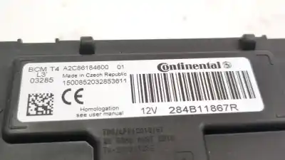 Second-hand car spare part body control unit for renault captur i (j5_, h5_) 1.5 dci 90 oem iam references 284b11867r bcm t4l3 a2c86184600
