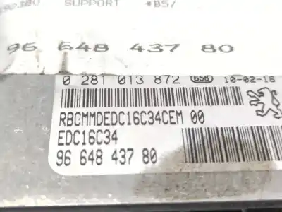 Second-hand car spare part ecu engine control for citroen c4 i (lc_) 1.6 hdi oem iam references 9664843780 0281013872 