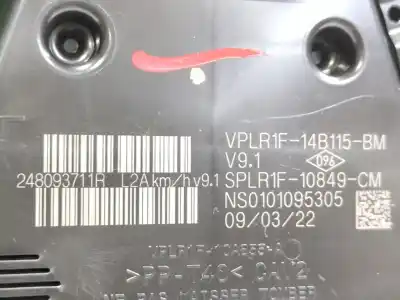 Автозапчастина б/у панель інструментів для dacia jogger 1.0 tce 110 (rkmd) посилання на oem iam 248093711r vplr1f14b115bm 