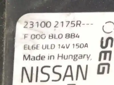 Автозапчастина б/у генератор для dacia jogger 1.0 tce 110 (rkmd) посилання на oem iam 231002175r  
