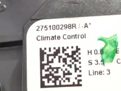 Pezzo di ricambio per auto di seconda mano controllo climatico per dacia jogger 1.0 tce 110 (rkmd) riferimenti oem iam 275100298r  
