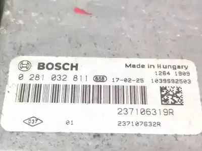 Second-hand car spare part ecu engine control for dacia dokker monospace (ke_) 1.5 dci (keaj, keah) oem iam references 237107632r 237106319r 0281032811