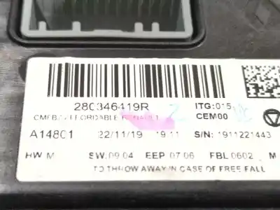 Peça sobressalente para automóvel em segunda mão display gps / multimídia por renault captur ii (hf_) tce 160 (hfn1) referências oem iam 280346419r  