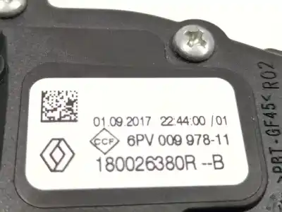 Автозапчасти б/у пotенциометр за renault captur i (j5_, h5_) 1.2 tce 120 ссылки oem iam 180026380r 6pv00997811 