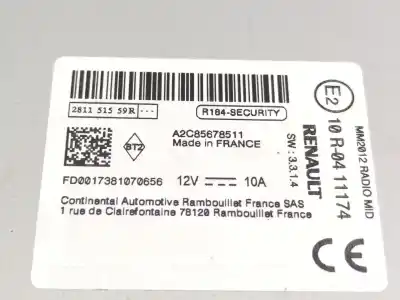 Pezzo di ricambio per auto di seconda mano impianto audio / radio cd per renault captur i (j5_, h5_) 1.2 tce 120 riferimenti oem iam 281151559r  