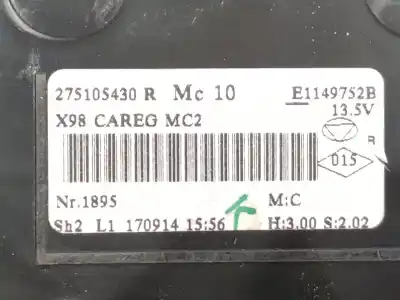 Pezzo di ricambio per auto di seconda mano controllo riscaldamento / aria condizionata per renault captur i (j5_, h5_) 1.2 tce 120 riferimenti oem iam 275105430r e1149752b1895 