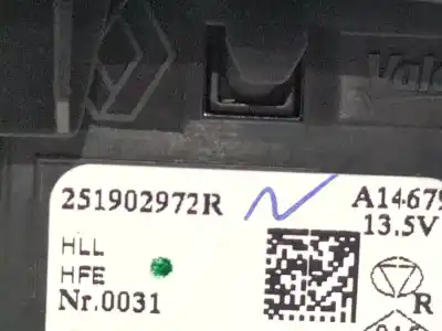 Автозапчастина б/у вимикач регулювання висоти фар для renault megane iv fastback (b9a/m/n_) 1.2 tce 130 (b9mr) посилання на oem iam 251902972r  